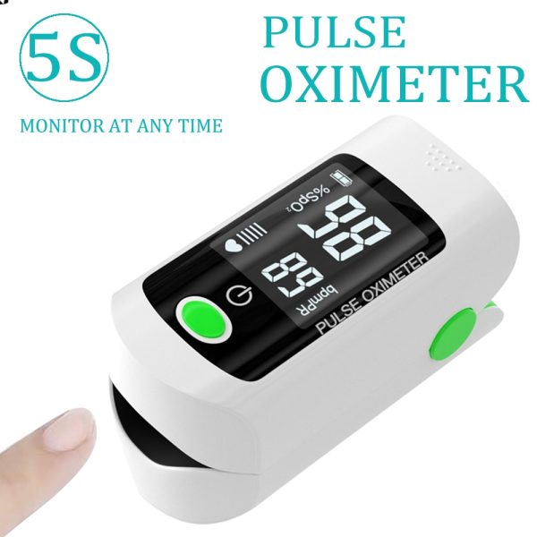Pulse Oximeter by 5S This Pulse Oximeter can be used to measure human oxygen saturation, and pulse rate through finger. It is suitable for family monitoring and for athletes that would like to measure their oxygen levels.
