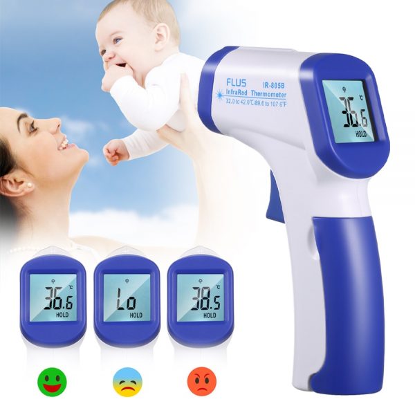 TempCheck Infrared Thermometer The non-contact IR infrared thermometer helps prevent any cross contamination when compared to typical thermometers. The backlit LCD screen is easy to read in the dark and makes taking temperature a breeze.
