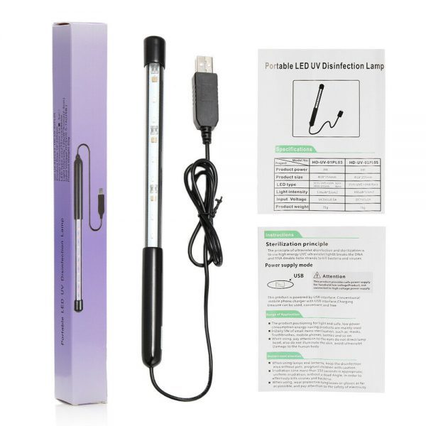 Magic Germ Wand Kill nearly all germs with the power of the Magic Germ Wand UV-C Light. Great for disinfecting masks, clothing and packages. Description: – Suitable for home, office business trips, outings, travel, easy to carry and use. – Uses ultraviolet light to remove bacteria covering surfaces. – Maintain cleanliness in the room, closet, and household items. Avoid being covered by bacteria. – It can be used through with a power bank so you could use it anywhere.