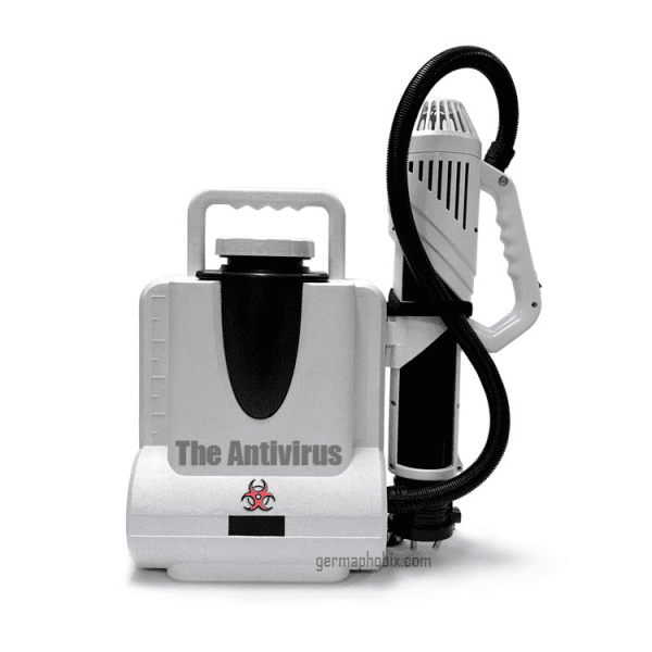 The Antivirus Electrostatic Backpack Sprayer Updated Version 2.0 Model (exclusive inventory) CURRENTLY IN STOCK!! Limited availability due to high demand. Decontaminate and attack viruses and microbes with the power of our state-of-the-art electrostatic disinfecting machine. Maximize your output and get up to 4x more surface coverage than with traditional cleaning equipment with this proven technology. One tank can cover up to 21,500 sq/ft of space in nearly any environment to help reduce infection rates even in the largest facilities. Benefits of using The Antivirus Electrostatic Sprayer: Consumes up to 65% less chemicals Applies disinfectants up to 70% faster Works with any EPA-approved, water-based disinfectant No need for external power supply, one-button start, flexible and convenient Military-grade waterproof standard, high-speed brushless fan Intelligent automatic water cleaning cycle system Multi-functional imported ceramic spray head, can be switched at will, ultra-low, can be used both indoor and outdoor Built-in power display LCD screen can show working time and environment temperature at any time Long continuous working for 6-8 hours indoors and 3.5 hours outdoors on a single charge Intelligent fast charge-only two hours when fully charged, sustainable work No pollution, zero emission, no exhaust, low noise Large caliber water inlet Warranty: 12-month limited warranty on parts Current delivery time of 3-5 business days from shipping date. Processing times may vary. For wholesale or bulk orders, please use the Contact us page. Important Notice: This is not a pesticide device and is not to be used as such. This is only meant to disperse cleaning and disinfecting products according to those product instructions. We do not sell any pesticides or pesticidal products. Recommended disinfectants: Biocide 100 or Shockwave