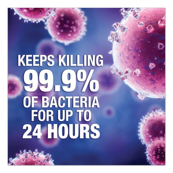 Microban Bathroom Cleaner 24 hours kills viruses