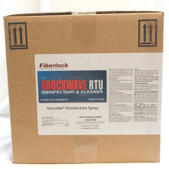 Fiberlock Shockwave RTU Disinfectant Cleaner 4 Gallons