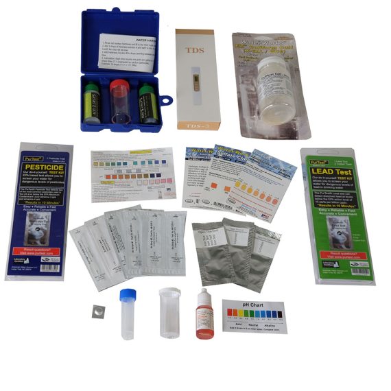 EASY WELL WATER TEST KIT PRO + BACTERIA, LEAD, PESTICIDE TESTS