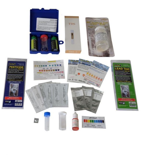 EASY WELL WATER TEST KIT PRO + BACTERIA, LEAD, PESTICIDE TESTS