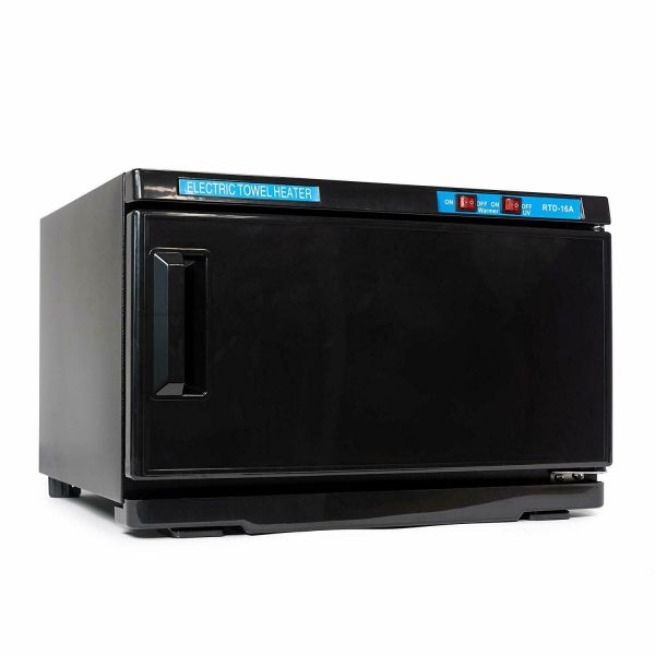 UV Sterilizer Cabinet & Towel Warmer Make sure your towels are sanitized and warm using UV technology combined with heat conduction.  UV sterilization - Towel chamber features reflective panels and built-in UV lamp that kills most micro-organisms.   The 18L capacity version accommodates up to 30-60 towels at once (depending on towel size) while the 23L capacity version can hold up to 50-100 towels. Includes durable and removable towel rack. Consistently high temperatures, heats up to 175 degrees Fahrenheit. Suitable for beauty salon, restaurant, hotel, or spa.