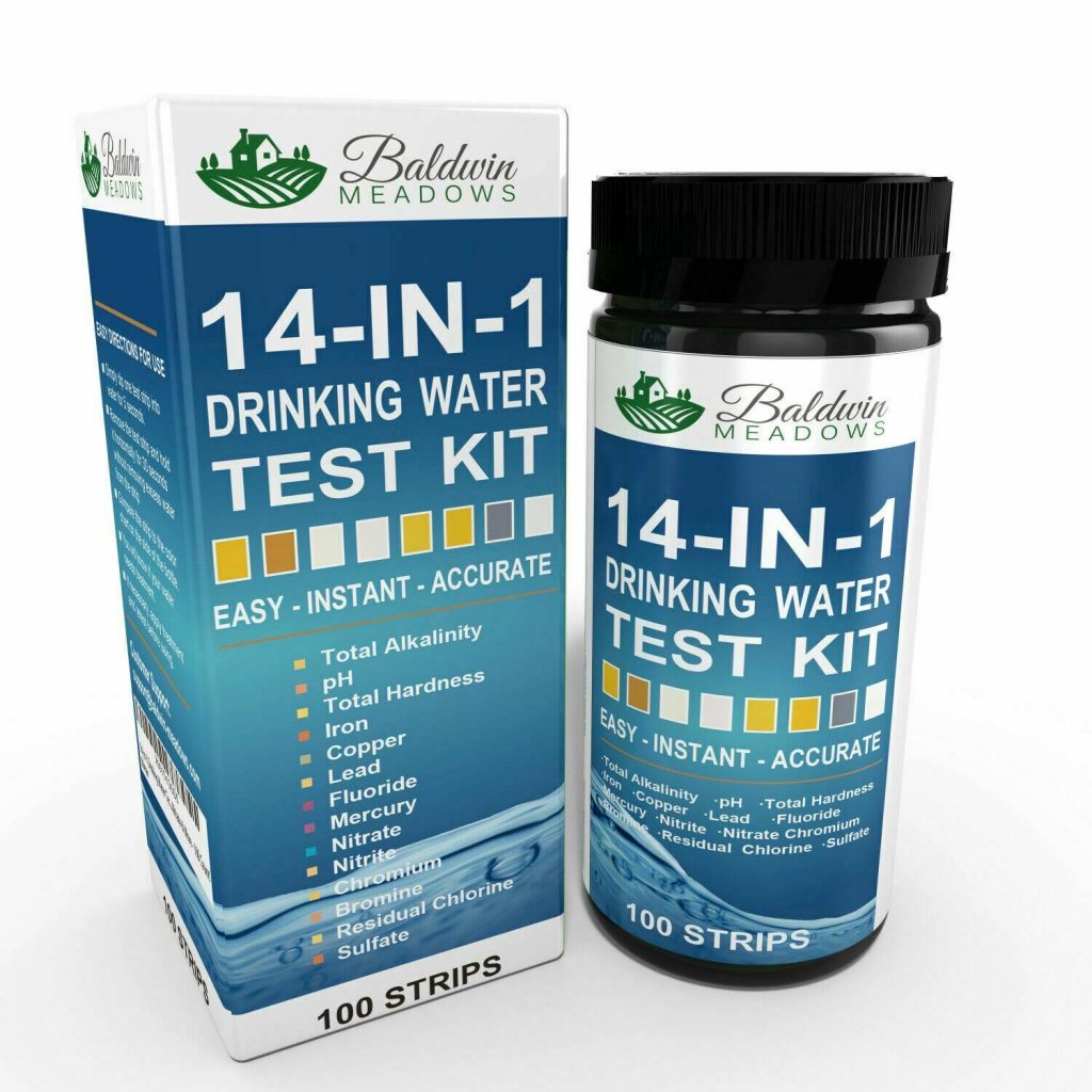 14-in-1 Drinking Water Test Kit According to the EPA, 41 states have reported higher than acceptable levels of lead in drinking water. A 2016 Harvard study found industrial chemicals and pollutants linked with cancer, hormone disruption and other health problems in the drinking water of 33 states. Health problems associated with contaminated well water and municipal water: • Cancer • Reproductive Problems • Neurological Disorders (particularly children, pregnant women, the elderly and people with weakened immune systems) • Gastrointestinal Illness • Many more chronic diseases Each test kit comes with 100 Test Strips, 1 Extra Color Chart and an EPA Chart.