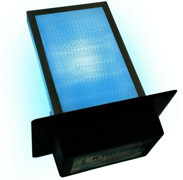 AirCare HVAC Air Purifier & UV-C Sterilizer Aluminum honeycomb PCO filter made for a maintance-free product that lasts a lifetime. Photocatalytic Oxidation (PCO) is a very powerful air purification technology and has the ability to destroy particles as small as 0.001 microns (nanometer) whereas HEPA filters can only filter particles as small as 0.3 microns. Manufacturer Warranty: 5 years Installation is very simple and takes only 15 minutes. Use the template included in package to cut a hole in your duct and slip the UVC PCO filter inside while attaching the aluminum strips inside. Then simply plug it in with the 9 ft cord included in the box. Dimensions inside duct: 8" Power: 120 50/60Hz Amps: 0.36A Lamp Life: 13,000 hours