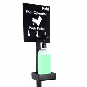 Pedal - foot operated hand sanitizer