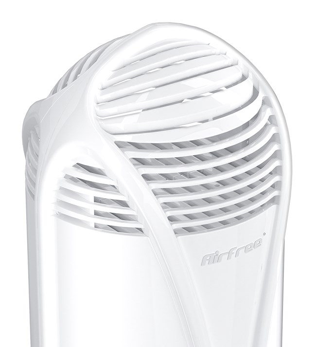 Airfree T Air Purifier Airfree T is the perfect air purifier for small rooms. With a compact and modern design, this model offers the same performance and efficiency as Airfree’s other series, but doesn't take up vital space in any room. Suitable for spaces up to 180 ft². Airfree's air purifiers are maintenance-free and operate in complete silence to eliminate the main agents that cause allergies and respiratory diseases, asthma and hay fever. They get rid of up to 99.99% of bacteria, fungi, viruses, pollen, pet allergens, dust mite allergens and other organic air pollutants. Made in Portugal