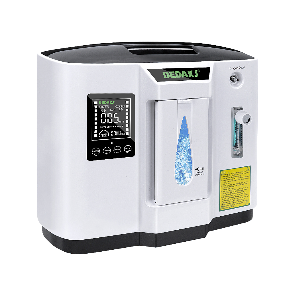 DEDAKJ DDT-1A Oxygen Concentrator (DE-1A) The DEDAKJ DDT-1A Oxygen Concentrator is adjustable from 1L-6L of oxygen which makes it ideal for home use, travel, and other outdoor applications. It is a portable oxygen concentrator with PSA (Pressure Swing Adsorption) technology to get high-purity quality oxygen.