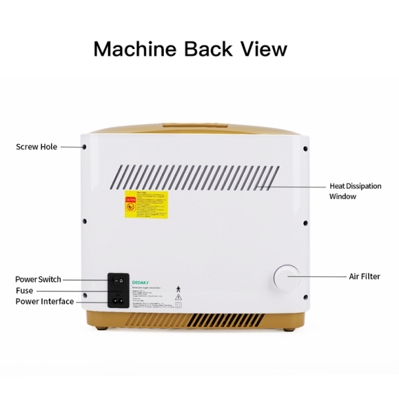DEDAKJ DDT-1L Oxygen Concentrator with Nebulizer DE-1LW