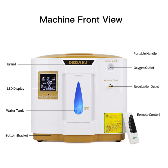 DEDAKJ DDT-1L Oxygen Concentrator DE-1LW with Nebulizer