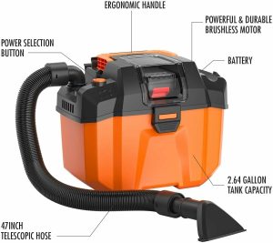 Moosoo L10 Plus Cordless Shop Vacuum Wet Dry Blower