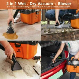 Moosoo L10 Plus Cordless Shop Vacuum Wet Dry Blower