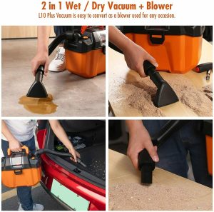 Moosoo L10 Plus Cordless Shop Vacuum Wet Dry Blower