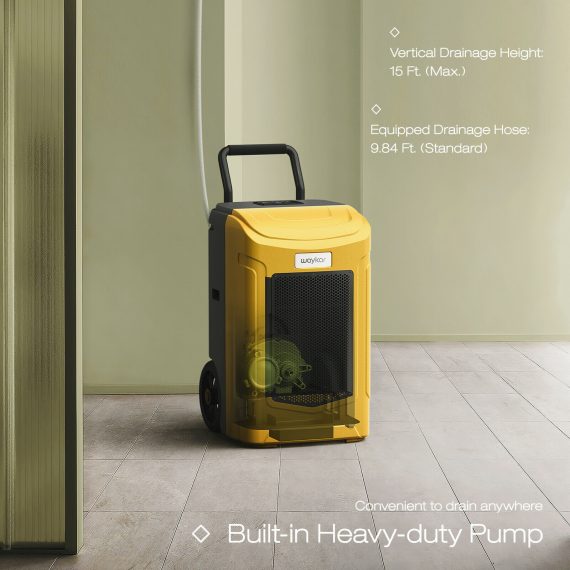 Waykar 180 Pints Industrial Commercial Dehumidifier with Pump