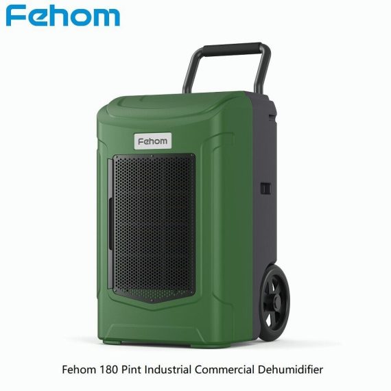 Fehom 180 pints commercial dehumidifier for water damage restoration