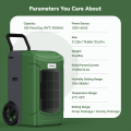 Fehom 180 pints commercial dehumidifier for water damage restoration