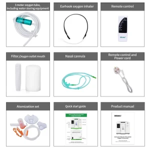 DEDAKJ DE-2AW Oxygen Concentrator with Nebulizer