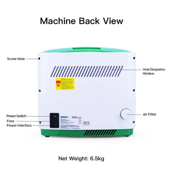 DEDAKJ DE-2AW Oxygen Concentrator with Nebulizer