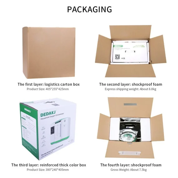 DEDAKJ DE-2AW Oxygen Concentrator with Nebulizer