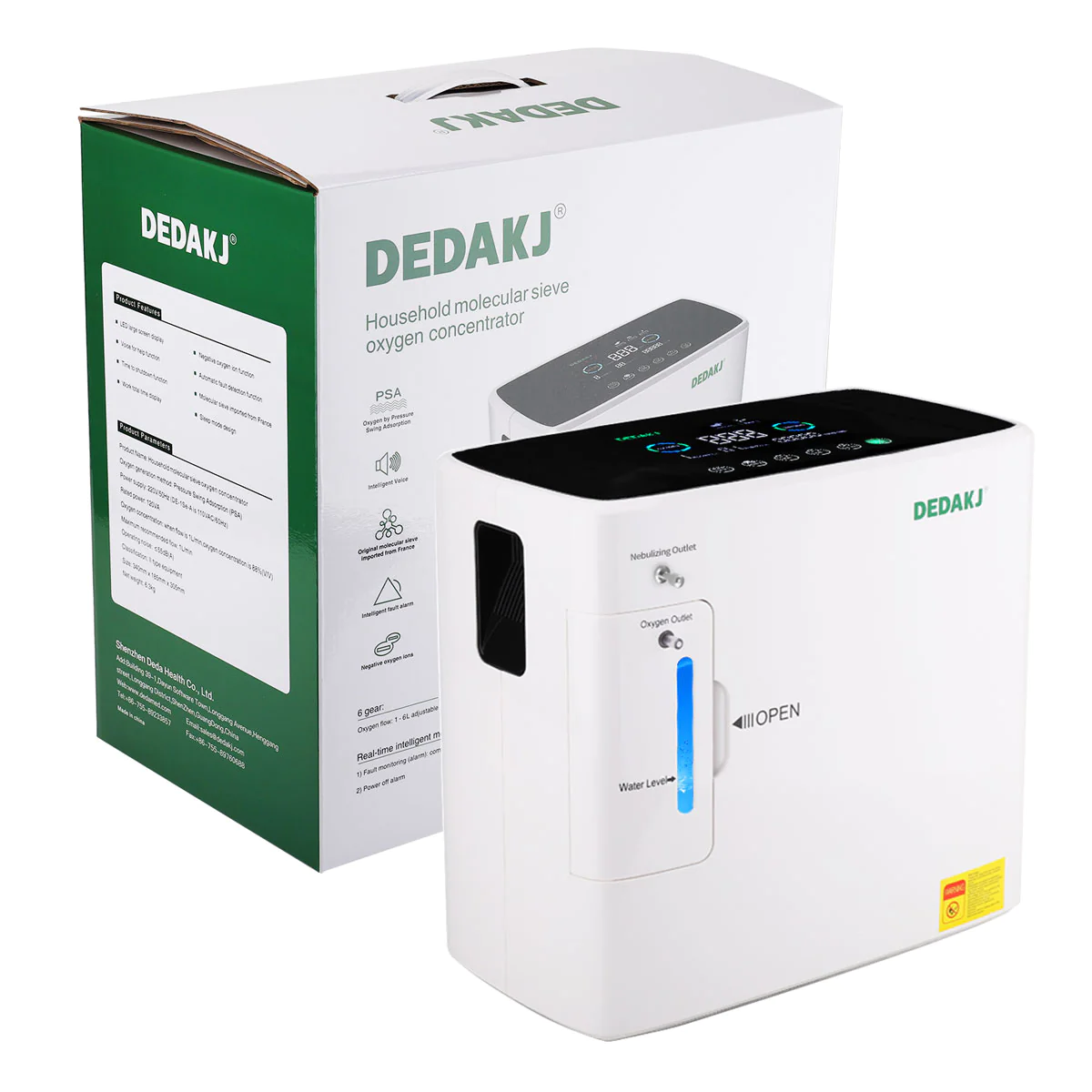 dedakj de-2sw oxygen concentrator with nebulizer