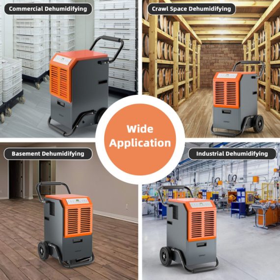 140 pint dehumidifier commercial industrial costway