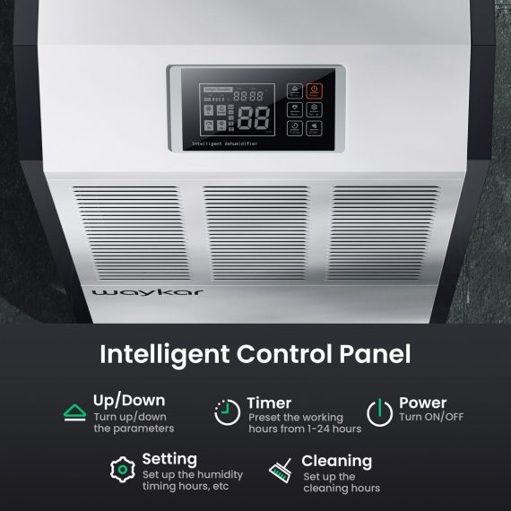 216 Pints Large Commercial Dehumidifier Industrial Dehumidifier with Drain Hose