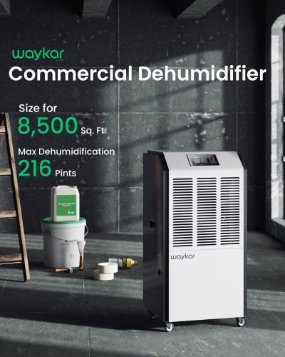 216 Pints Large Commercial Dehumidifier Industrial Dehumidifier with Drain Hose