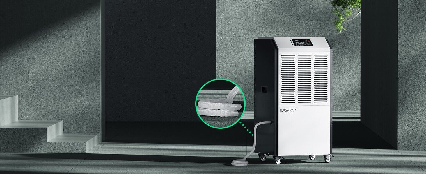 216 Pints Large Commercial Dehumidifier Industrial Dehumidifier with Drain Hose