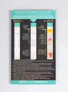 dry explosives detection test kit