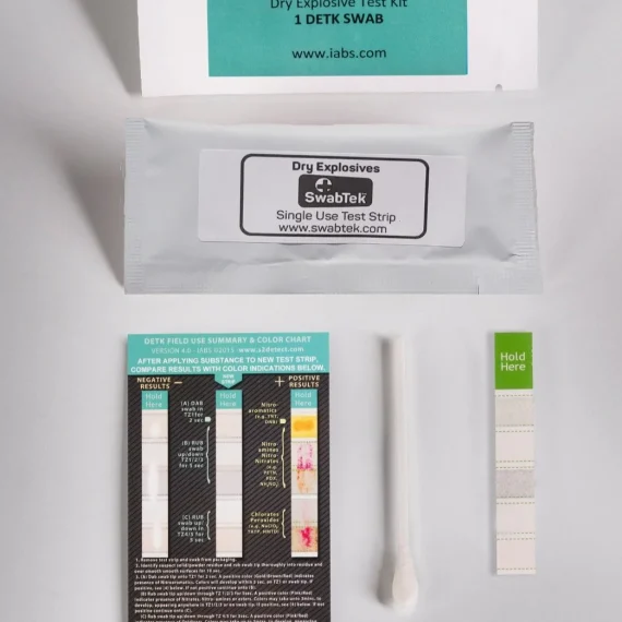 dry explosives detection test kit