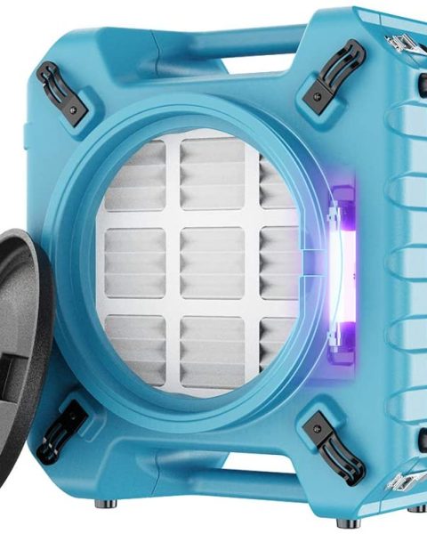 AlorAir PureAiro HEPA Pro 870 Industrial Air Scrubber – 3-Stage Filtration, GFCI Outlet, for Water Damage & Restoration