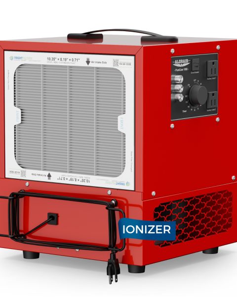 AlorAir® PureCare 1050IG Portable Air Filtration System – 1050 CFM, Built-In Ionizer, Strong Vortex Fan, for Garage & Workshop Dust Collection