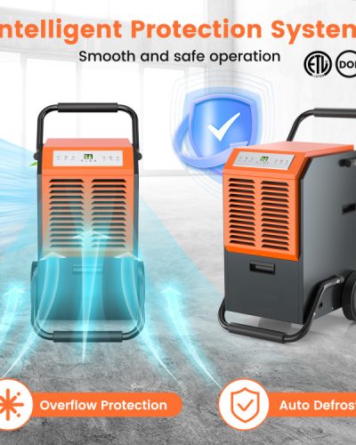 163Pints_Commercial_Dehumidifier_with_Drain_Hose_Gray-5