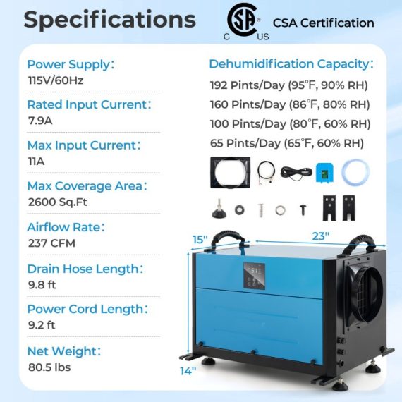 192_Pint_Crawl_Space_Dehumidifier_with_3_Modes_and_24H_Timer_Blue_Size-5