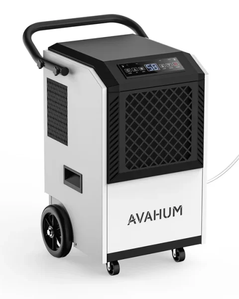 AVAHUM 160 Pints Commercial Dehumidifier with Pump, Drain Hose and Washable Filter Space up to 7500 Sq. Ft, for Basements, Industrial or Commercial Spaces - 1 Year Quality Coverage
