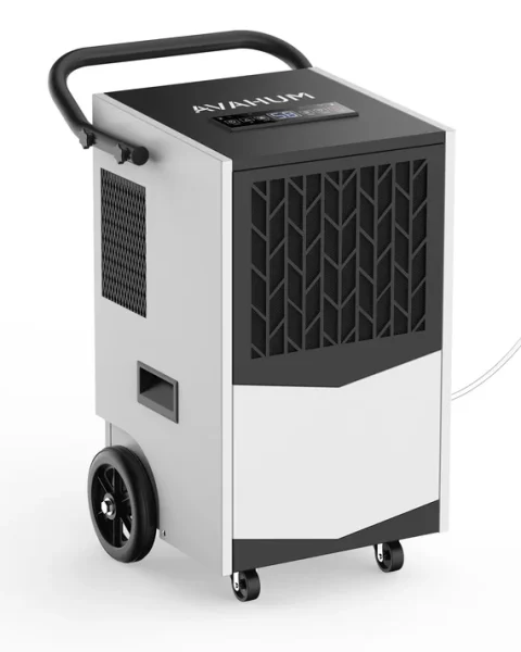 AVAHUM Commercial Dehumidifier, 160 Pints Large Dehumidifier with Pump Drain Hose, Up to 7,500 sq. ft, for Crawl Space, Basement, Warehouse, Water Damage Restoration, Job Sites