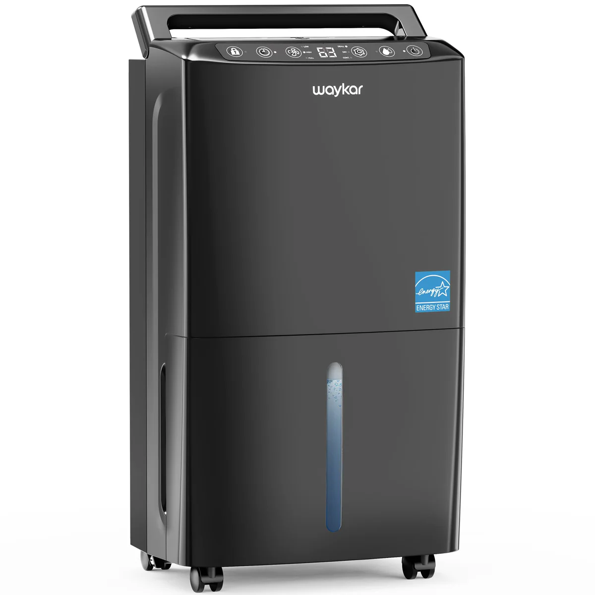 home-dehumidifier-waykar-PD160B-PRO-B-black-2000sqft-angle