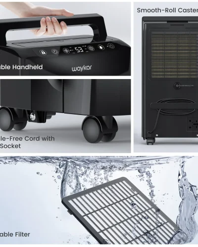 portable-dehumidifier-waykar-PD160B-PRO-B-black-2000sqft-handles